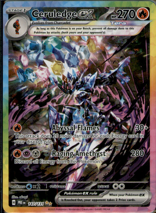 Ceruledge ex Special Illustration Rare SV: Prismatic Evolutions 147/131 NM