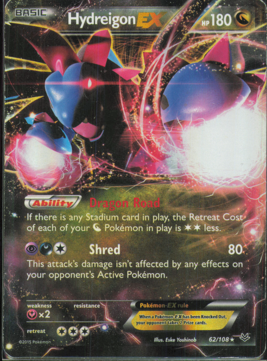 Hydreigon EX Ultra Rare XY - Roaring Skies 62/108 MP