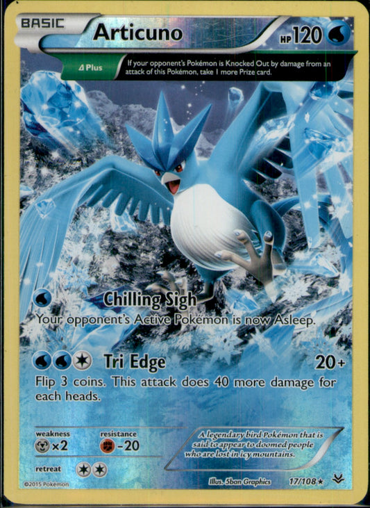 Articuno (17 Delta) Rare XY - Roaring Skies 17/108 NM
