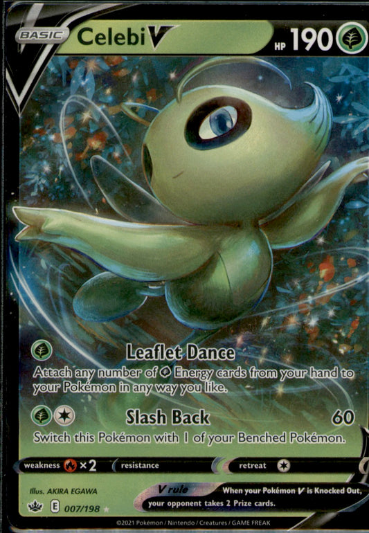 Celebi V Ultra Rare SWSH06: Chilling Reign 007/198 NM