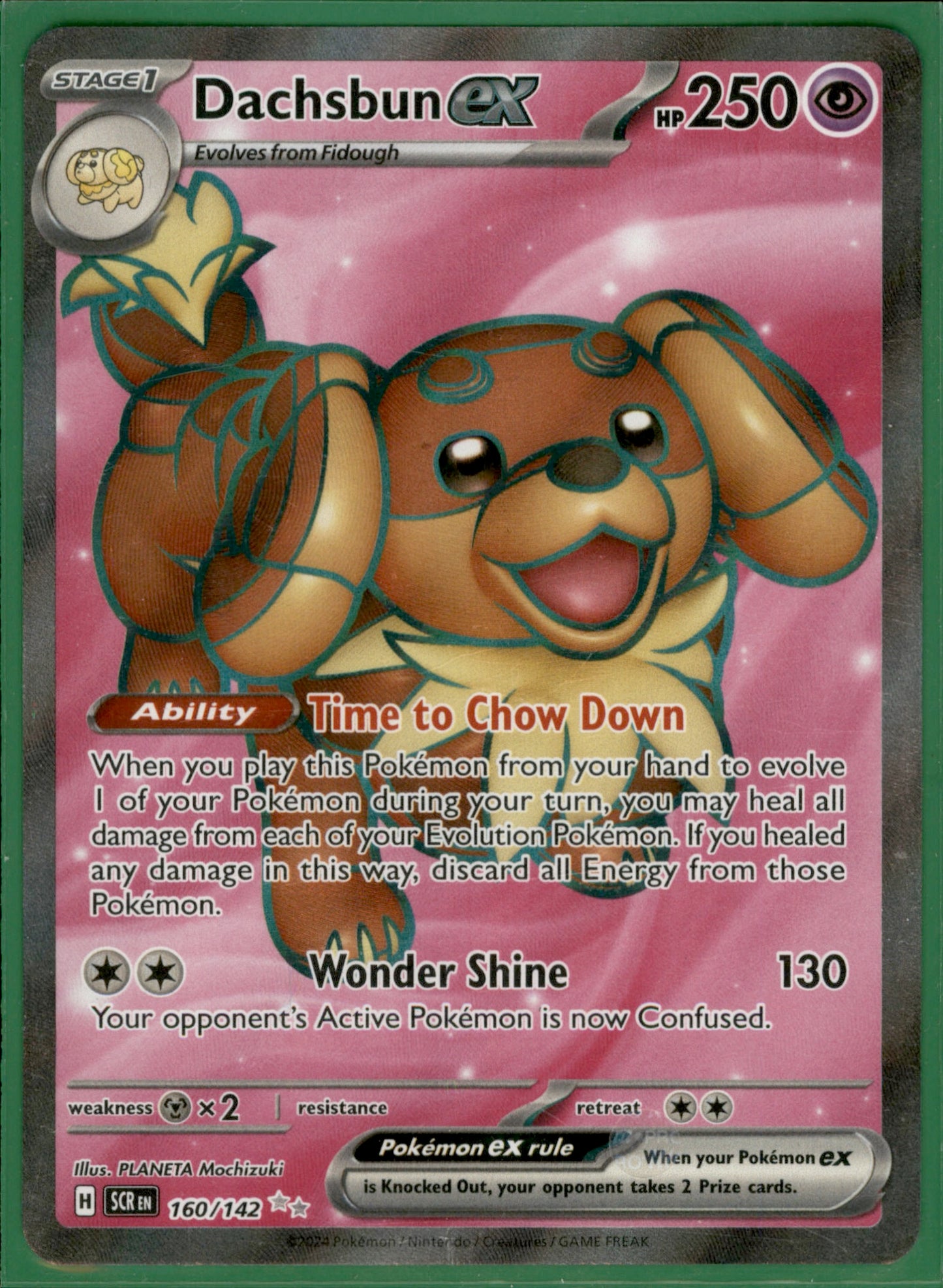 Dachsbun ex Ultra Rare SV07: Stellar Crown 160/142 NM
