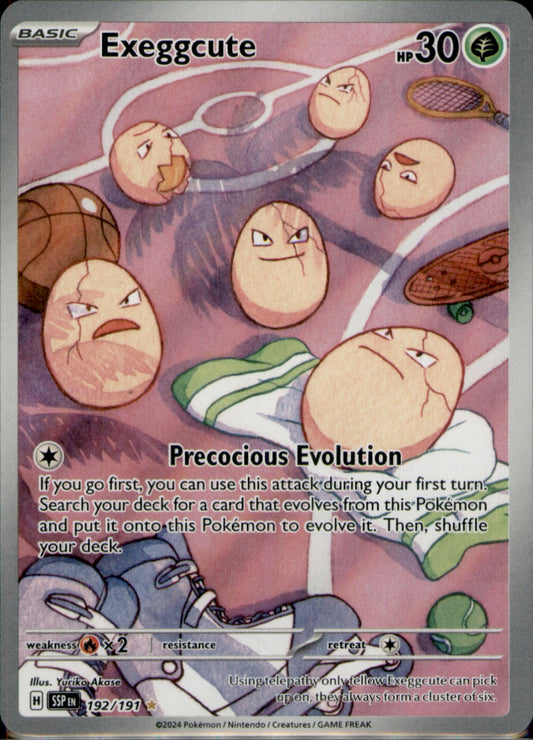 Exeggcute Illustration Rare SV08: Surging Sparks 192/191 NM
