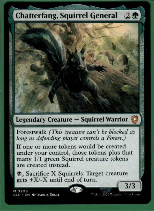 Chatterfang, Squirrel General M Commander: Bloomburrow 209 NM