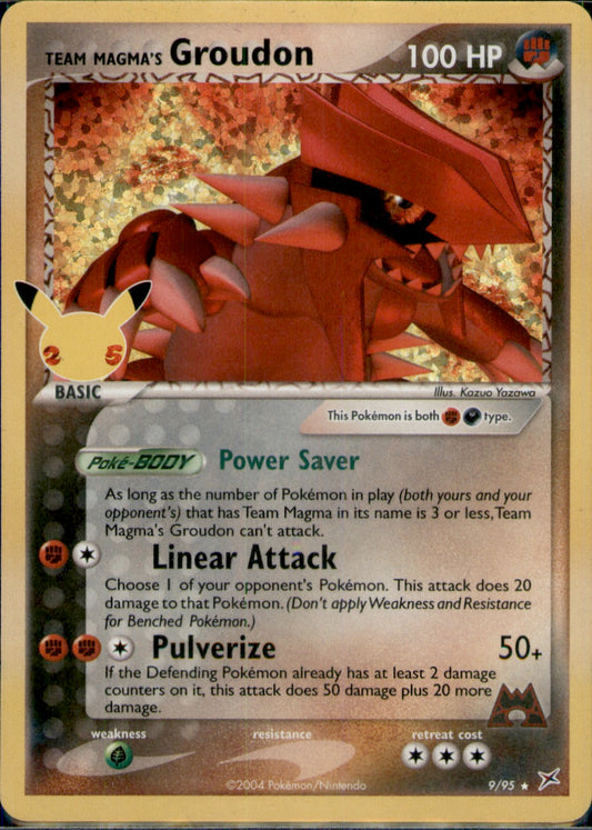 Team Magma's Groudon Classic Collection Celebrations: Classic Collection 9/95 NM