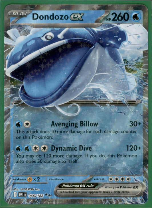 Dondozo ex Double Rare SV10: Destined Rivals 066/182 NM