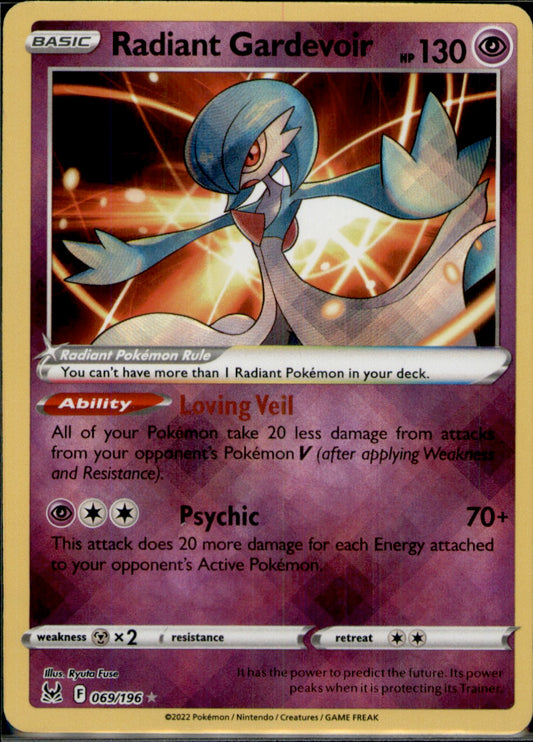 Radiant Gardevoir Radiant Rare SWSH11: Lost Origin 069/196 NM