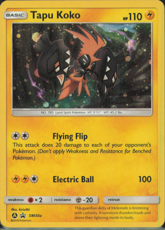 Tapu Koko - Promo Alternate Art Promos SM30a LP