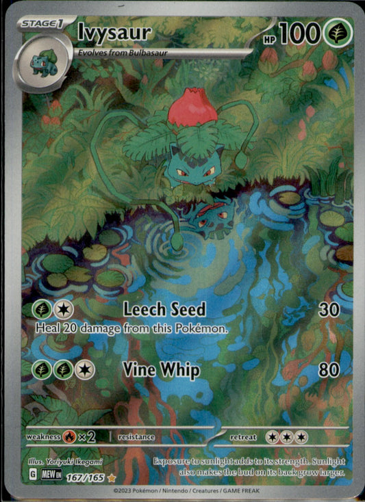 Ivysaur Illustration Rare SV: Scarlet & Violet 151 167/165 NM