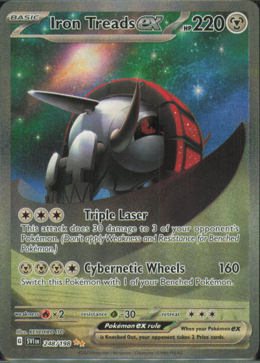 Iron Treads ex Special Illustration Rare SV01: Scarlet & Violet Base 248/198 NM
