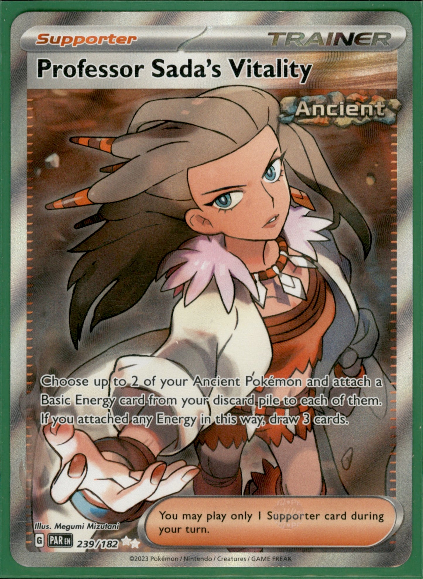 Professor Sada's Vitality Ultra Rare SV04: Paradox Rift 239/182 NM