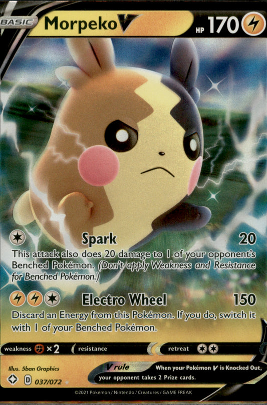 Morpeko V Ultra Rare Shining Fates 037/072 NM
