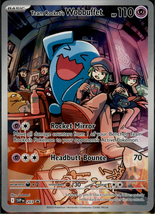 Team Rocket's Wobbuffet Promo SV: Scarlet & Violet Promo Cards 203 NM