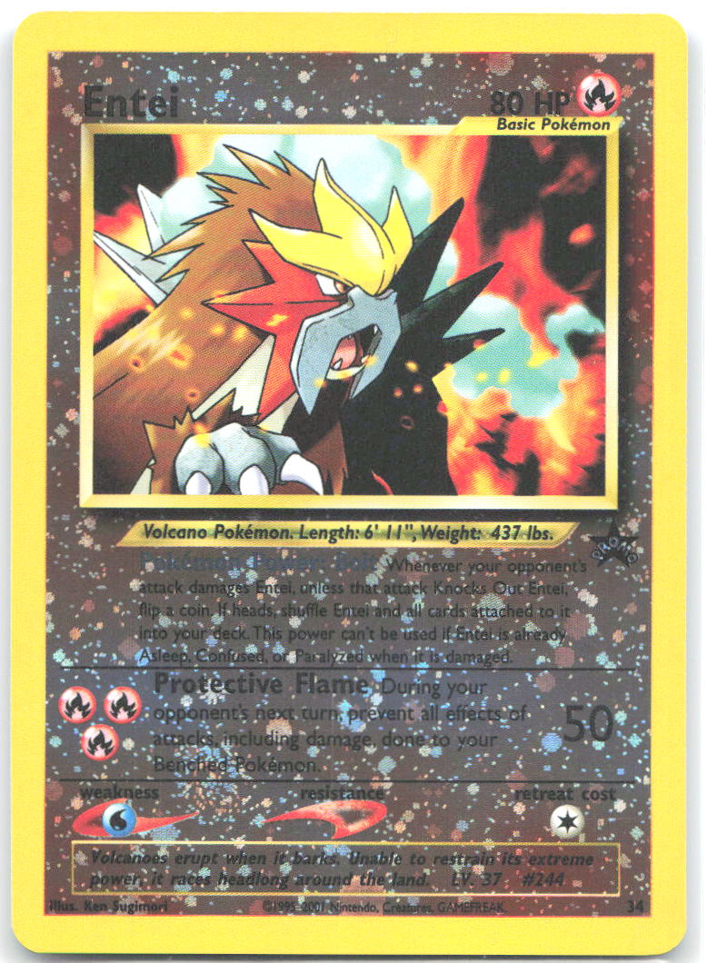 Entei Promo WoTC Promo 34/53 NM